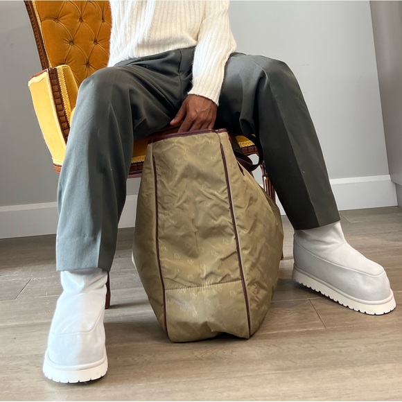 MM6 Titanium Grey Lug Tread Suede Round Toe Moon Snow Boot Size 40 - Picture 6 of 17